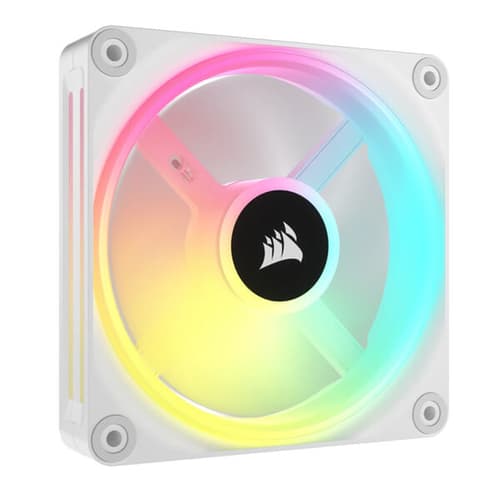 Corsair iCUE Link QX120 RGB White 120mm PWM Cabinet Fan Expansion Kit (Single Pack)